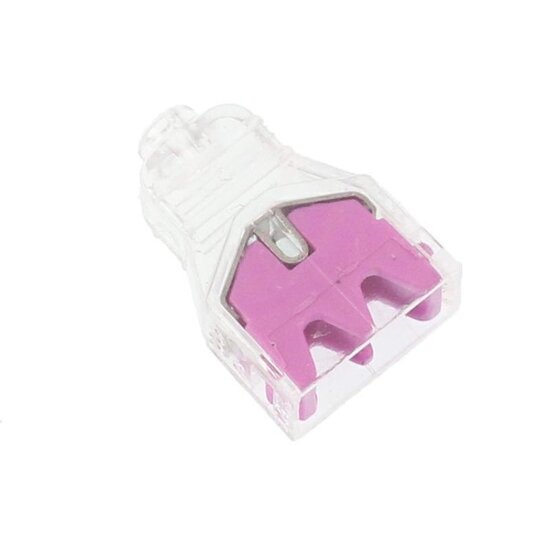 snelle elektrische connectoren - 2 connectoren draad - tot 2,5 mm2 - 10 stuks in pak
