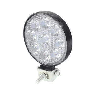 ronde led-werklamp - 9 mini led 10-36V - aluminium behuizing 