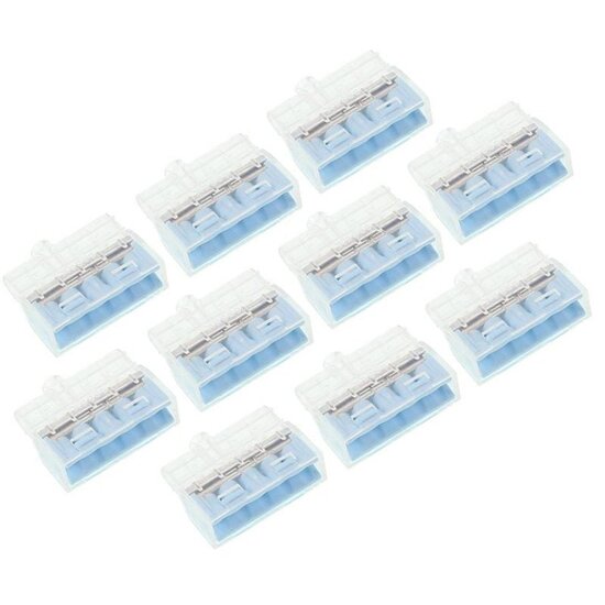 snelle elektrische connectoren - 5 connectoren draad - tot 2,5 mm2 - 10 stuks in pak