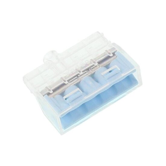 snelle elektrische connectoren - 5 connectoren draad - tot 2,5 mm2 - 10 stuks in pak