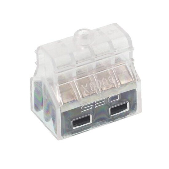 snelle elektrische connectoren - 8 connectoren draad - tot 2,5 mm2 - 10 stuks in pak