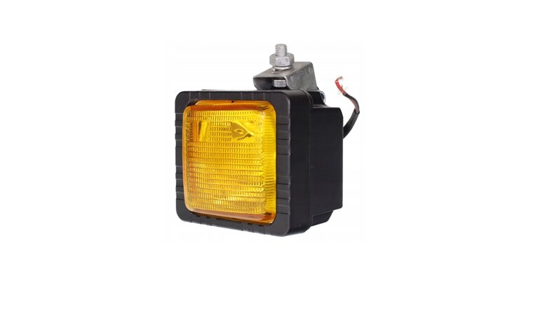rechthoekige werklamp - h3 - 12v - 55w - geel