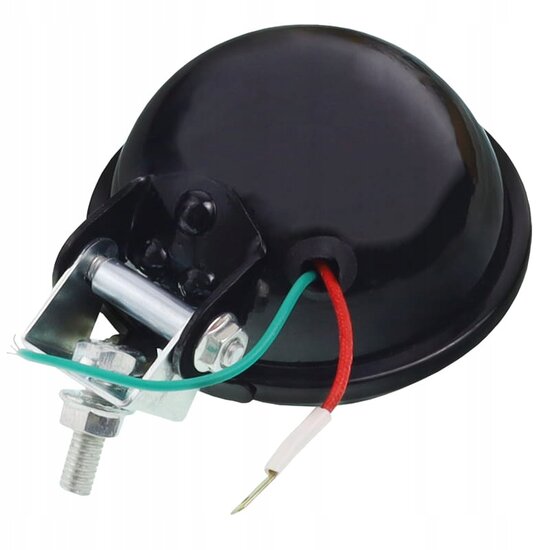 ronde metalen werklamp - 91mm - 12v - 55w - lamp - gloeilamp 
