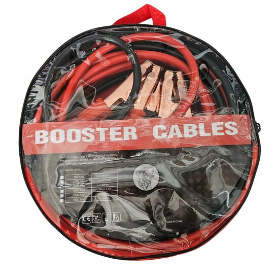 startkabels - 1800A - 6 meter - accukabel - 35mm&sup2; dikke kabel
