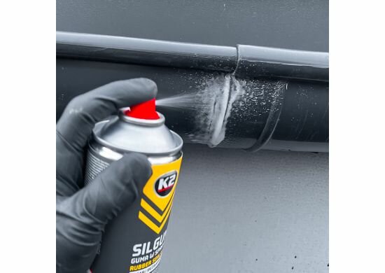 k2 silgum - witte siliconenkit - waterdicht en elastisch - voor daken-goten en bouw - 400ml
