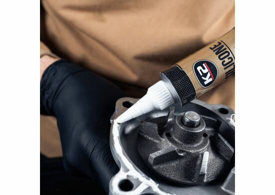 k2 grijze hittebestendige siliconen kit - hoge temperatuur afdichtingspakking - voor motoren en uitlaatsystemen