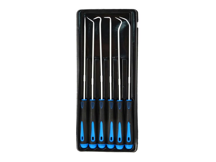 Haken set - keerring trekker - 6 delig - o ringen verwijder set