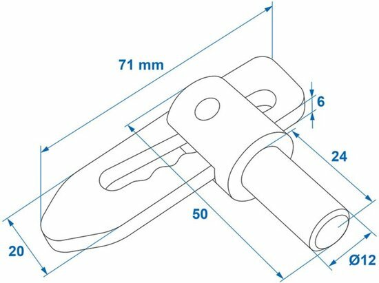 valsluiting lasbaar - aanhangersluiting - tuimelsluiting - sluiting 