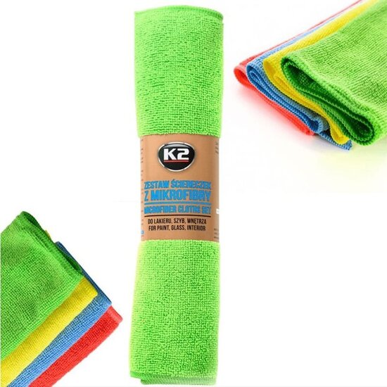 k2 mivrovezeldoekjes 300x500mm - set van 4 stuks - reinigen zonder krassen - poetsdoek