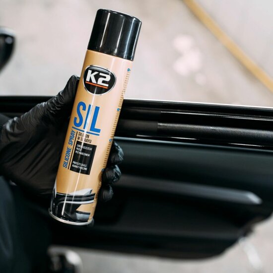 k2 sil 300 ml - siliconenspray - smeermiddel voor rubber en kunststof