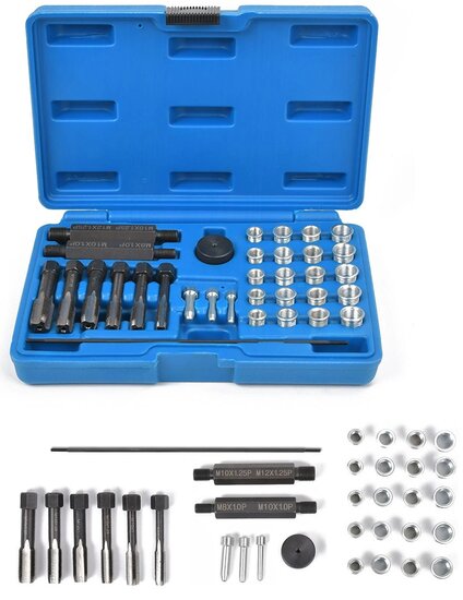gloeibougie draad herstelset - draad reparatieset - glowplug tread repair kit - insert hulzen - bougie reparatieset