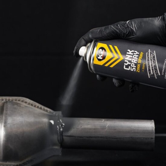 k2 zinkspray 400 ml - sneldrogende corrosiebescherming voor metaal