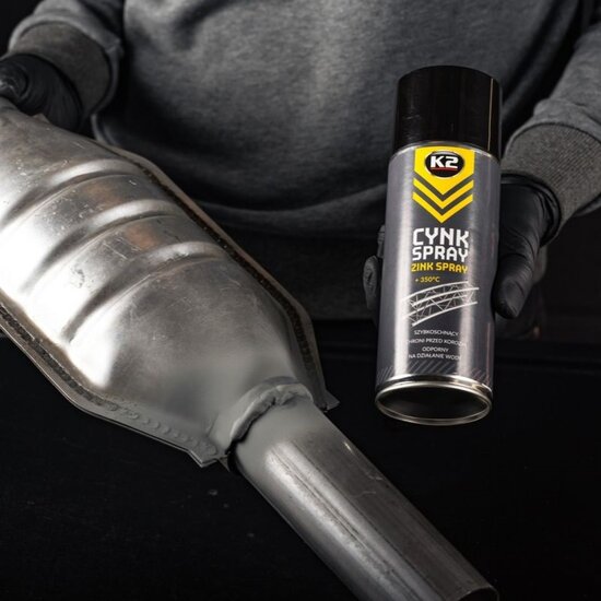 k2 zinkspray 400 ml - sneldrogende corrosiebescherming voor metaal