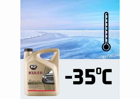 k2 koelvloeistof rood 1l - klaar voor gebruik - radiator vloeistof - koelwater