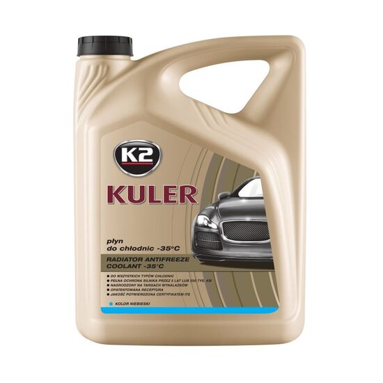 koelvloeistof blauw 5 liter - radiator vloeistof - koelwater - k2