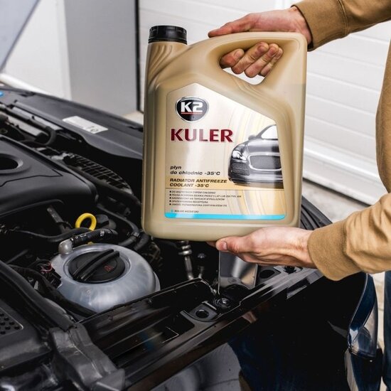 koelvloeistof blauw 5 liter - radiator vloeistof - koelwater - k2