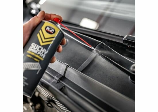 k2 ptfe droog smeermiddel 400ml - voor elementen die aan vuil worden blootgesteld - smeert en beschermt componenten