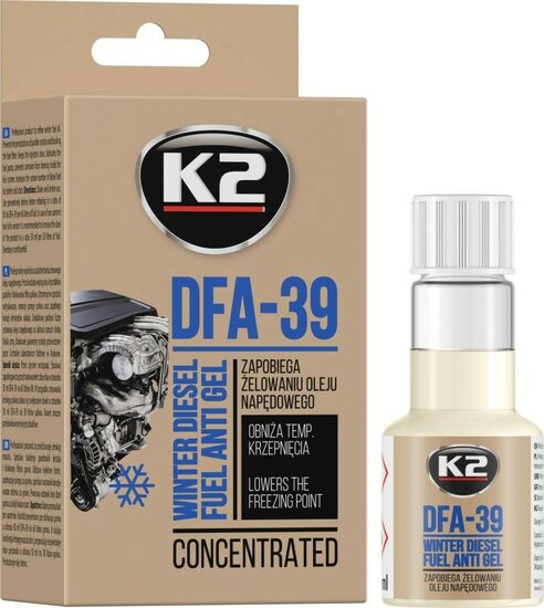 k2 dfa-39 - 50ml - brandstoftoevoegsel - diesel antivries - diesel antistollingsmiddel