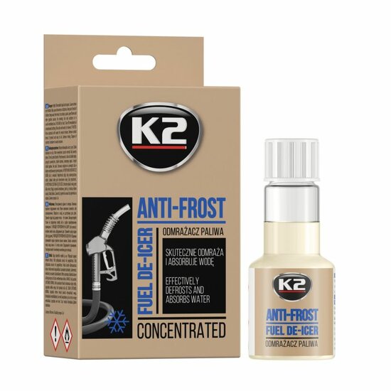 k2 anti-frost - brandstof de-icer - 50ml - benzine en diesel