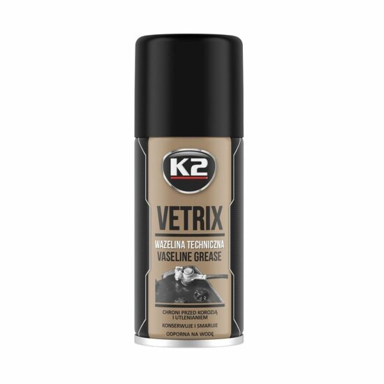 k2 vetrix - technische vaseline in spuitbusvorm - vaseline vet