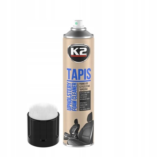 k2 tapis 600ml inclusief borstel - schuim voor het reinigen van bekleding - meubelreiniger - professioneel reiniger