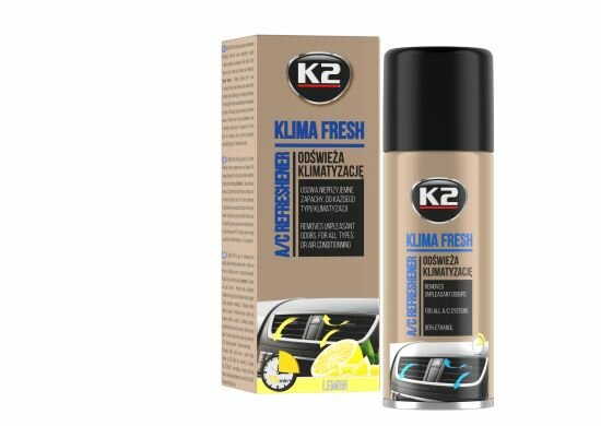 k2 klima fresh lemon 150ml - airco reiniger - interieur verfrisser