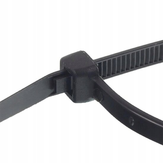 kabelbinders zwart 7.6 x 300 mm - tiewraps - tieraps - 100 stuks