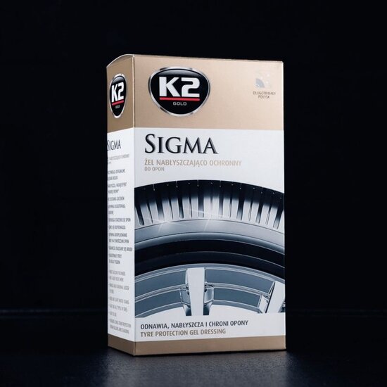 k2 sigma bandenzwart gel 500ml - diepe kleur - uv bescherming - rubberverzorging