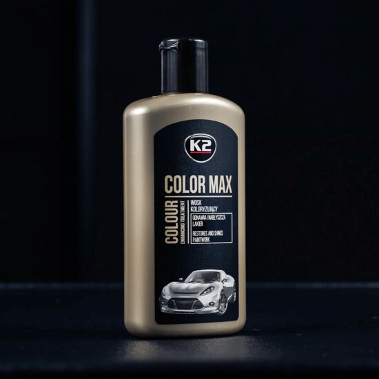 k2 color max zwarte pigmentwax 250ml - krascamouflage en diepe glans - kleurenwax - kleurherstellende wax