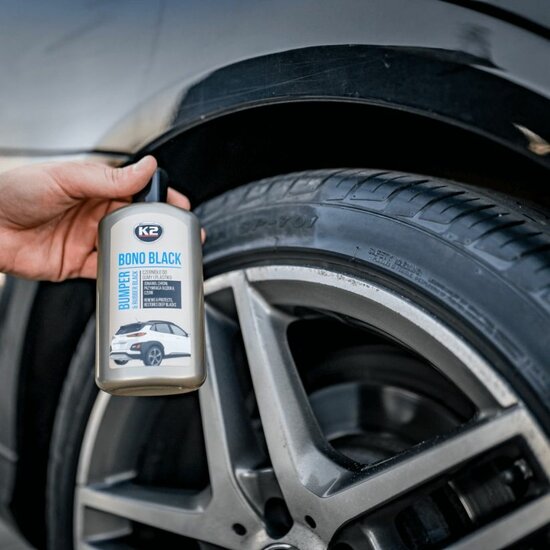 k2 bono black 250ml - glans voor bumper en banden - vertraagt veroudering - kunstofhersteller