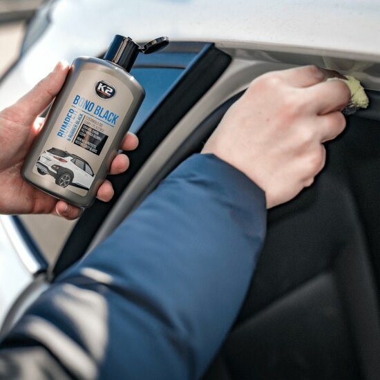 k2 bono black 250ml - glans voor bumper en banden - vertraagt veroudering - kunstofhersteller