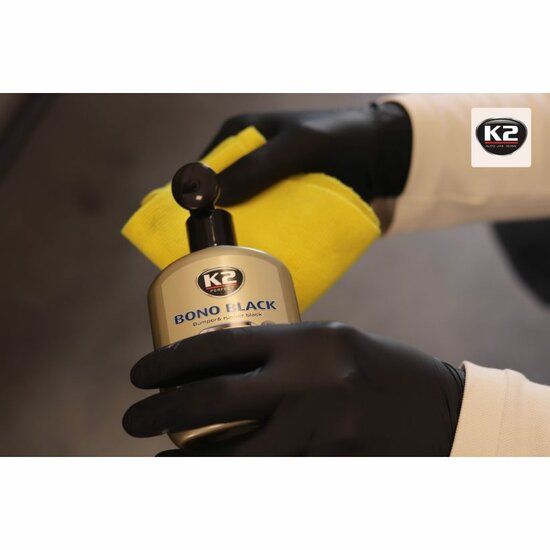 k2 bono black 250ml - glans voor bumper en banden - vertraagt veroudering - kunstofhersteller