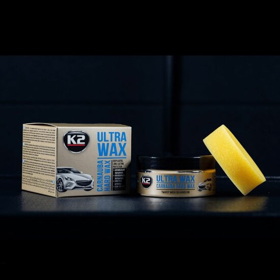 k2 ultra wax 250g - carnaubawax voor diepe glans en langdurige bescherming - auto wax - autowas - wax pasta - superglanzende wa