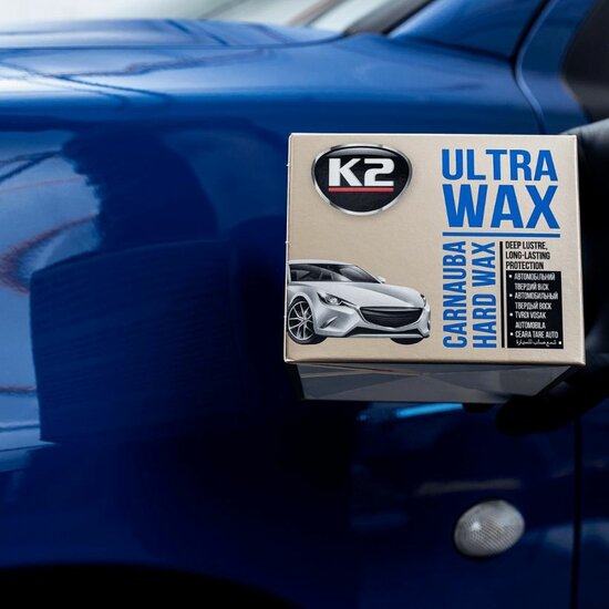 k2 ultra wax 250g - carnaubawax voor diepe glans en langdurige bescherming - auto wax - autowas - wax pasta - superglanzende wa