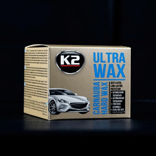 k2 ultra wax 250g - carnaubawax voor diepe glans en langdurige bescherming - auto wax - autowas - wax pasta - superglanzende wa