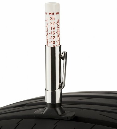 analoge bandenprofielmeter - 0 tot 25 mm - banden - meter - profielmeter
