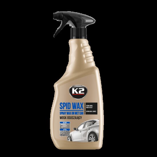 k2 spid wax 750 ml - snelle spraywax en drooghulp voor directe glans - glansversterker - snelglansmiddel - vloeibare wax