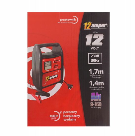 professionele acculader 12 amp&egrave;re - batterijoplader 6 en 12 volt - voor accu&#039;s van 30ah tot 160ah - geschikt voor