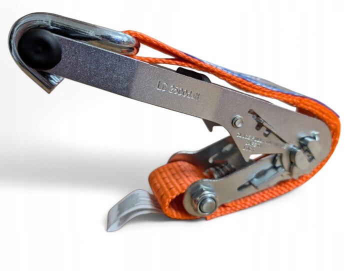 sjorband 4t 3,0m breedte 50 mm - twee vingerhaak - transportband met draaibare haken en blokken - autotransporter