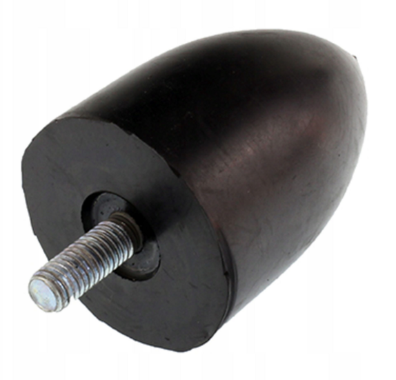 rubber buffer m8 45X66mm - 1 bout - trillingsdemper - stootbuffer 