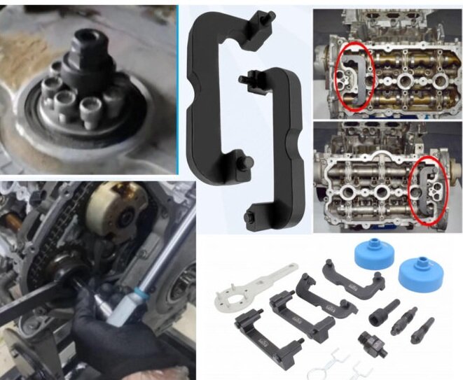 vag en porsche v6 2.4 - 2.5 - 2.8 - 3.0 - 3.2 fsi tfsi blokkeerset - distributieset&nbsp;- afstelset 