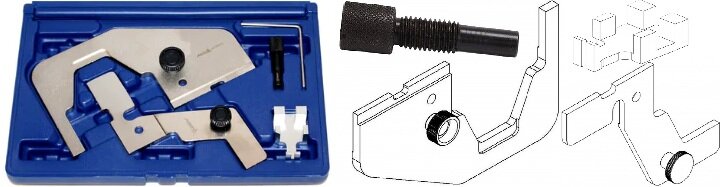 &nbsp;ford - 2.0 scti ecoboost - ti-vct&nbsp;distributie timing set&nbsp;- afstel gereedschap set - blokkeerset asta
