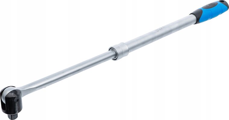 telescopische wringijzer 460 tot 610 mm - verlengstuk met kantel kop - 1/2 duims dopsleutel - satra