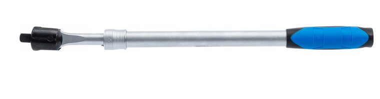 telescopische wringijzer 460 tot 610 mm - verlengstuk met kantel kop - 1/2 duims dopsleutel - satra