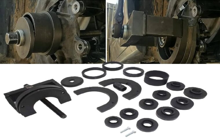 universele wiellager montage en demontage set - naaf lager gereedschap - persset - satra
