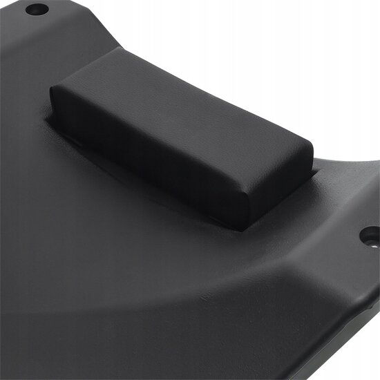 6-wielige kunststof werkplaatsbed - max 150kg - zwart - ligbed - ligkar