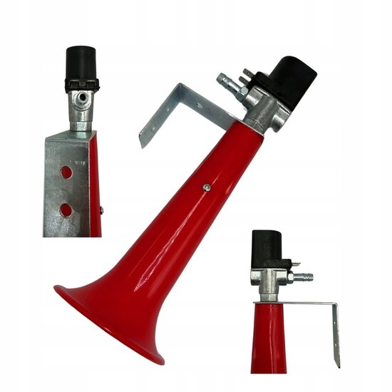 24v pneumatisch hoorn - turkse fluit - toeter - signaalhoorn