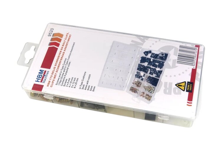montageset 170 stuks - plaatjes en schroeven - bevestigingsset - schroevenset met plaatjes 