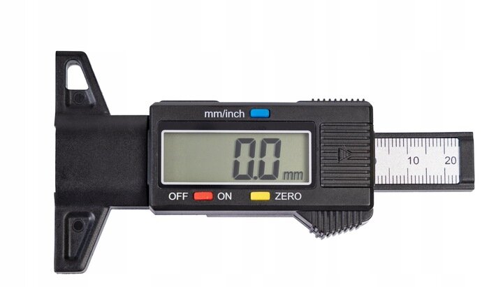 digitale bandenprofielmeter - 0 tot 28 mm - banden profieldieptemeter