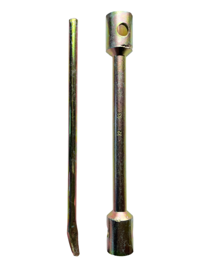 wielsleutel - 32mm en 33mm - lengte van 395mm - recht model - wielmoersleutel